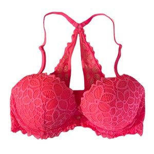 🛑SOLD ON MERCARI🛑 Pink Victorias Secret Bra NWOT Date Racerback Size 34D